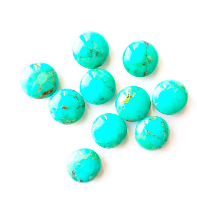 प्राकृतिक रूपमा रत्न पिरोजा अंडाकार 18x25mm क्याबोचोन गहना 15