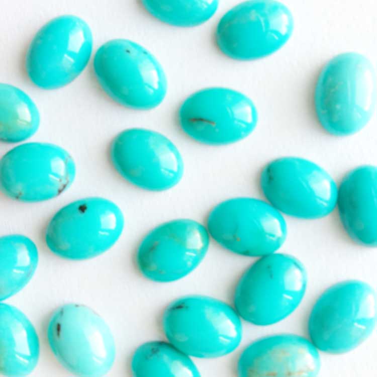 ຮູບຊົງຮູບຊົງເປັນຮູບໄຂ່ 10 ມມລີດລີດລີກລີກ / ກ້ອນຫີນທີ່ຂີ້ເຖົ່າ - manmade-manmade-manmade gemstone gemstone gemsone gemsone gemsone turquoho 15