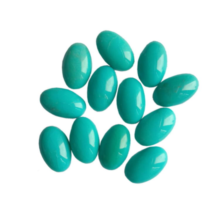13x18mm yn naturiol yn cysgu harddwch Arizona Turquoise Gemstones Cabochon Oval Gwneud Jewelry Ffasiwn 15