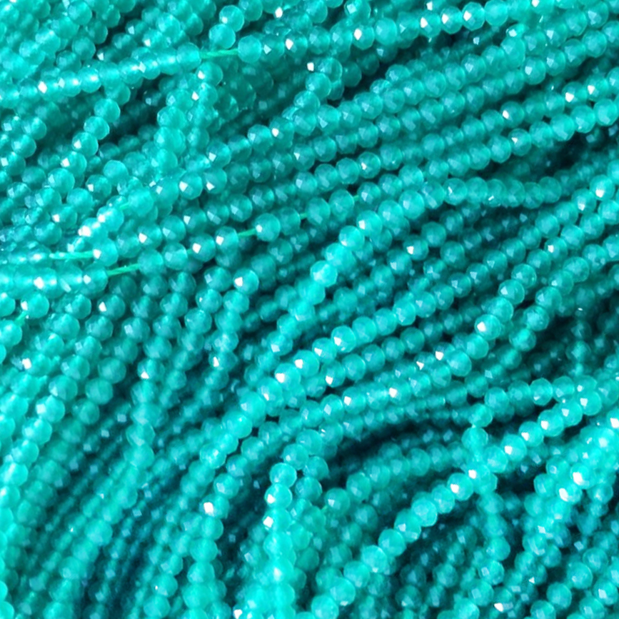 2mm náttúrulega gemstone apatite umferð perlur 14