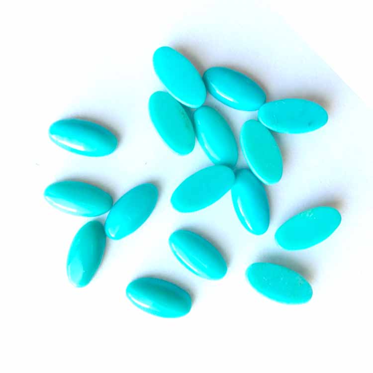 Sleeping Beauty Arizona Turquoise CaboCons Natural Sleeping Beauty Turkise Cabochon / Oval Shapes 15
