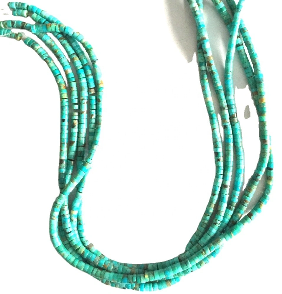 Firuzəyi Heishi muncuqları MagneSite bitirmiş Heishi muncuqları bitirib 1