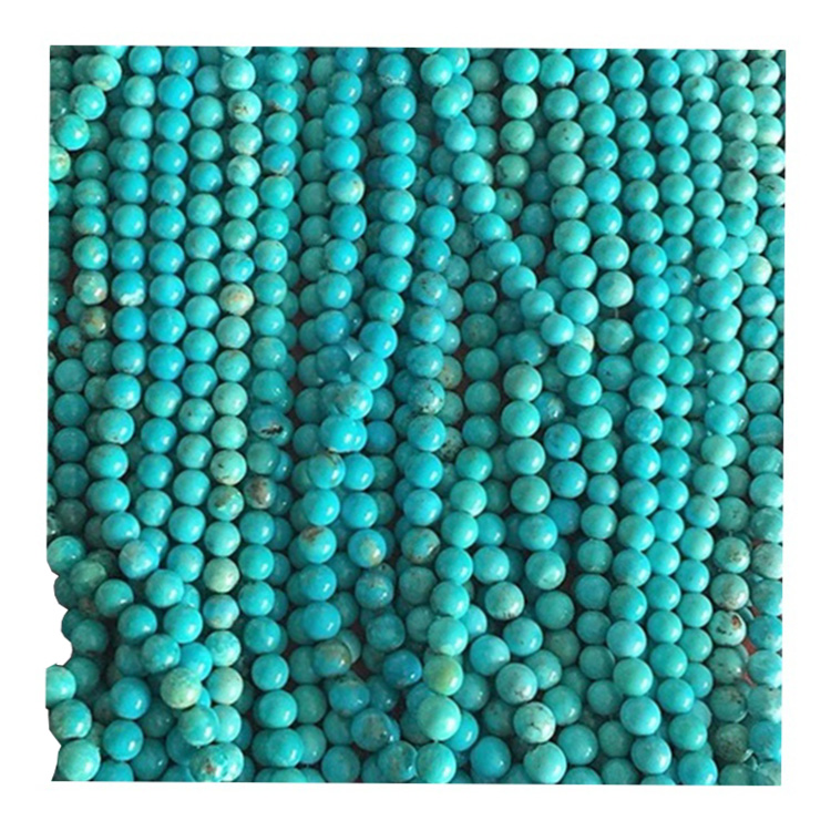 Wholesale turquoise round beads Smooth Round Full Strand Gemstone 18