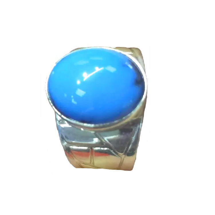 シルバーターコイズブルーの結婚指輪ジュエリーターコイズ宝石石の石のリング 15