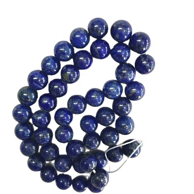 Natural Lapis A Round  shape beads Blue  gemstone strings 1