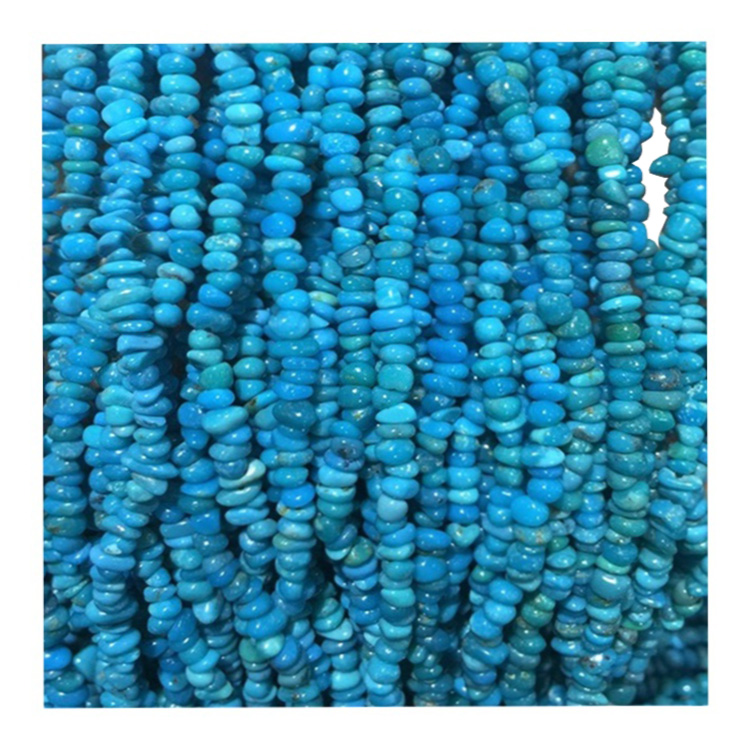 Turquoise Chips Beads ဆက်စပ်ပစ္စည်းများ Semipriecious Gemstone ချစ်ပ်ပုတီး 42