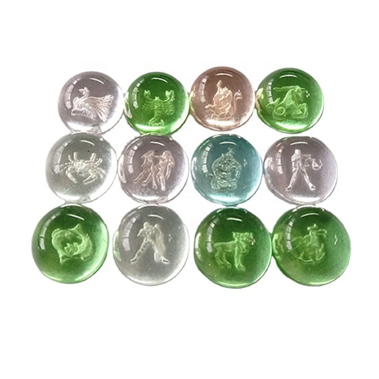 Hot sell Twelve signs  carved beads wholesale loose beads natural gemstone 1