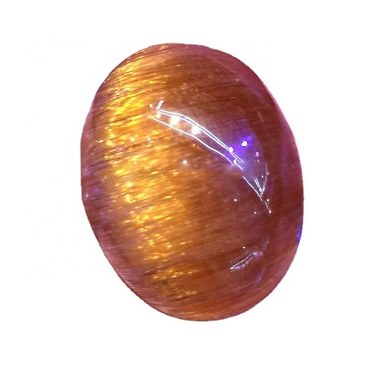 Kopar rutilated kvars cabochon 1