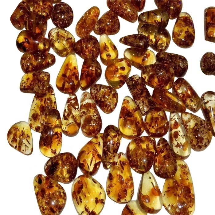 Beeswax Cabochon Gemstone Ювелирные Изделия янтаря Довольно натуральная вода Капли воды Желтый Янтарь Beeswax01 Различный класс может Выбор Нормоль 1