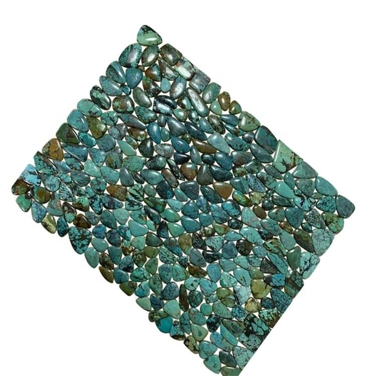 Turquoise  square  wall ornament 1