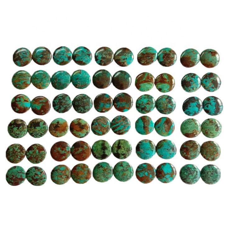 ធម្មជាតិ Arizona Turquoise Oval Shape CabochonLoose Natural Arizona Turquoise Oval Shape Cabochon gemstones 15