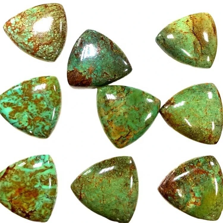 Arizona Turquoise Triangle Shape Cabochon Natural Arizona Turquoise Triangle Cabochon Loose Gemstone Wholesale 1