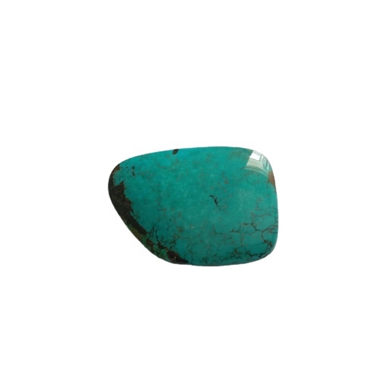 Bezel set semi  stones turquoise free shape cabochons 1