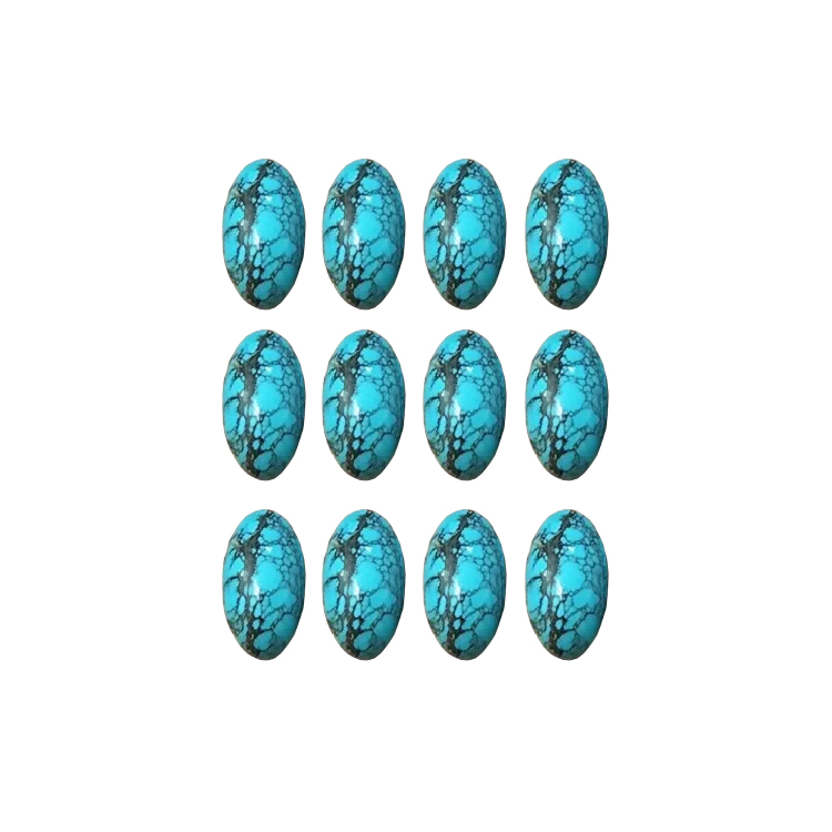 تھوک قدرتی طور پر فیروزی فیروزی مفت سائز اور کیبنکون زیورات فیروزی انڈے کیوبون 15