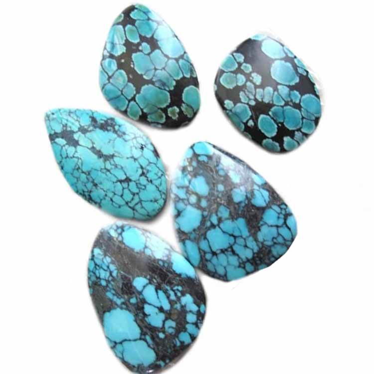 Tyrkysový Cabochon Natural Colors Cut& Leštěná South West Turquoise Arizona Mexico Crafts DOPRAVA PO CELÉM SVĚTĚ ZDARMA 15