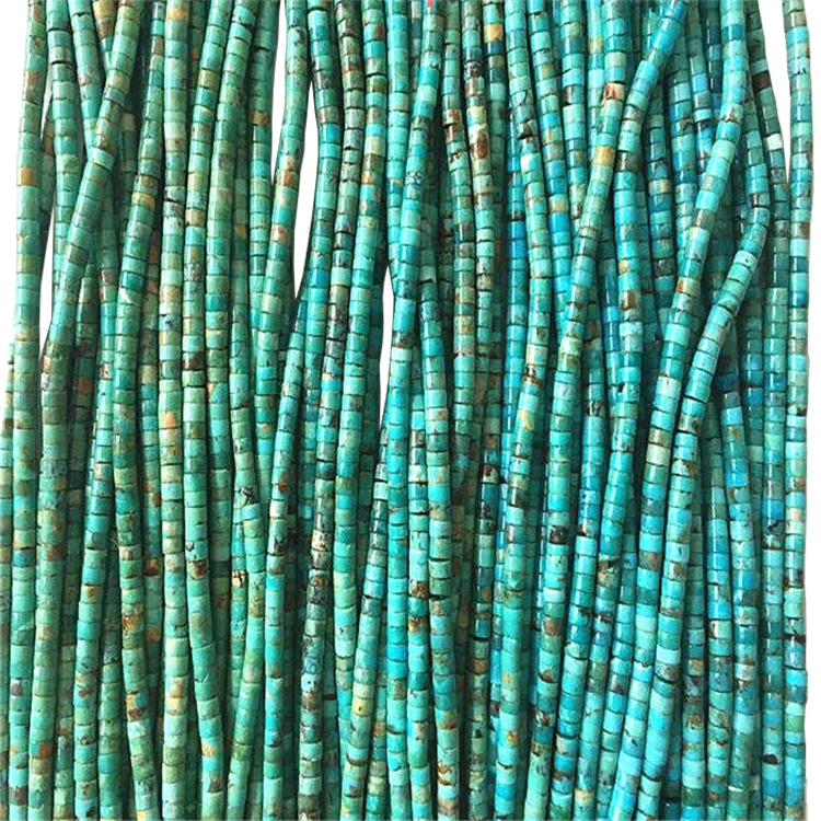 Genuine 6mm Turquoise Heishi heildverslun 18