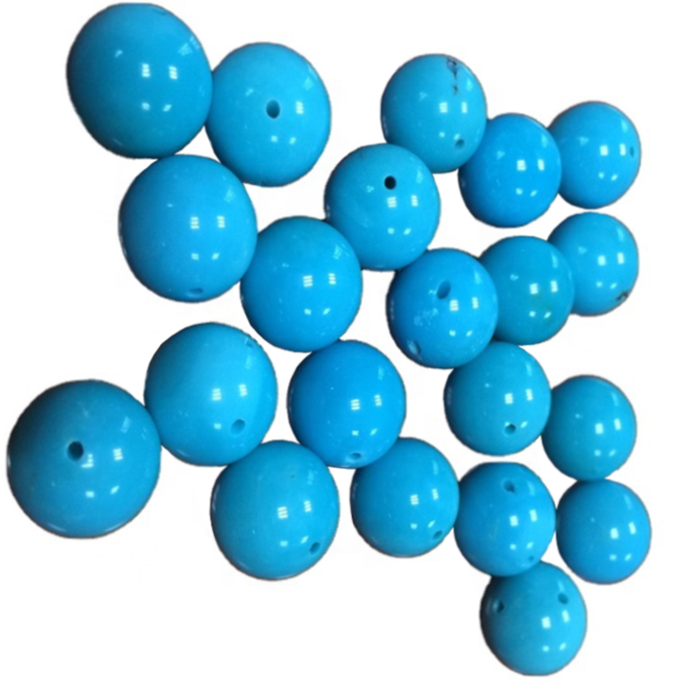 Highest quality natural sleeping beauty turquoise Round Beads 18