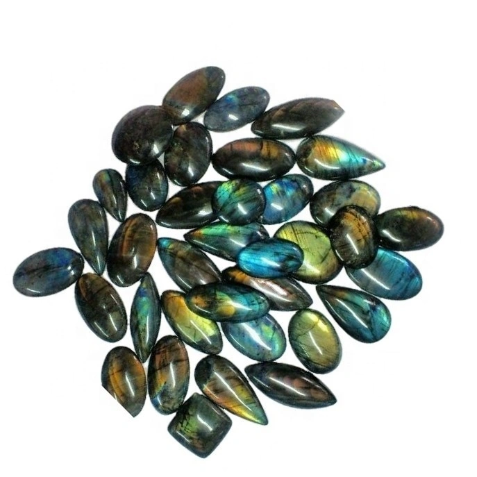 Labradorite Cabochons mịn màng để làm đồ trang sức cho mặt dây chuyền 1