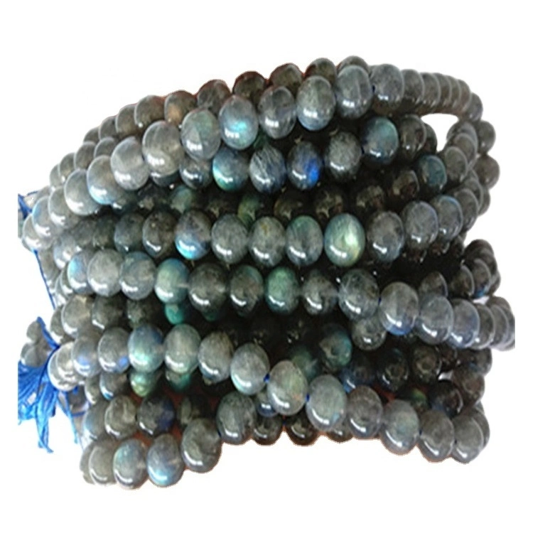 PIEDRA NATURAL 6-12MM REDONDO Labradorite Beads islámicos Wholesale 1