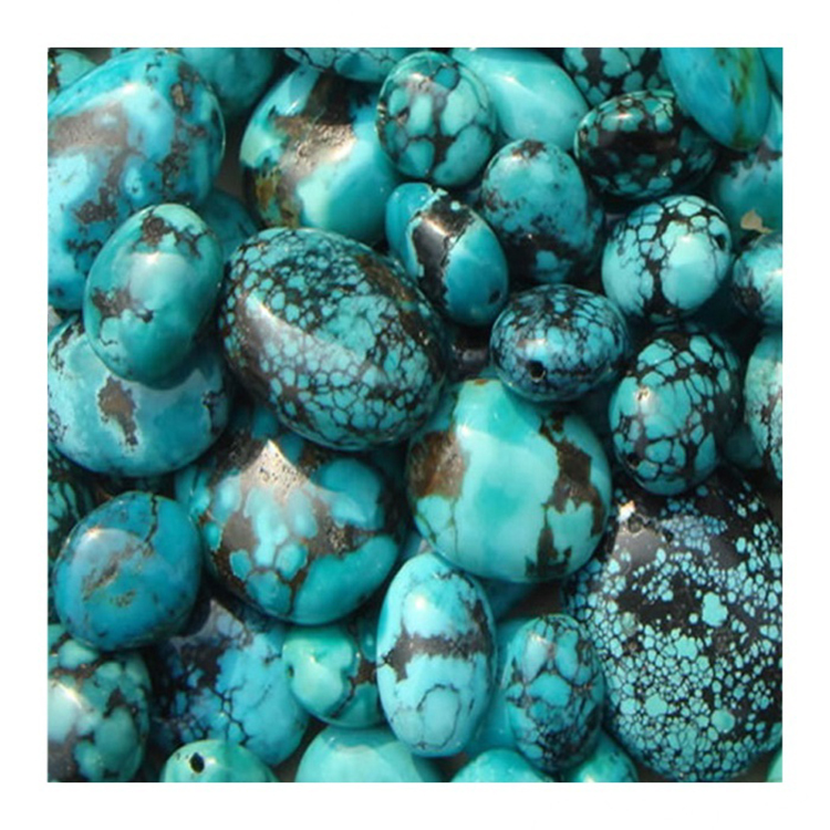 Atọmọ Turquoise Ofali awọn keke igi osunwon osuns carquose awọn ohun ọṣọ 18