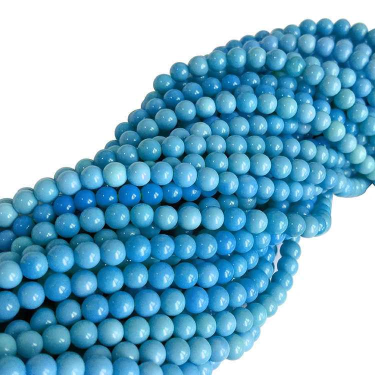 Tiada Rawatan Hubei Original Turquoise Round Beads Membuat Borong 1