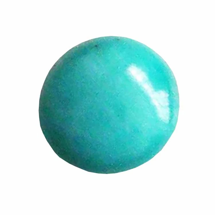Mma na-ehi ụra Turquoise Gburugburu cabochons Natural Kingman Turquoise Round shape Calibrated Cabochon dị. 1