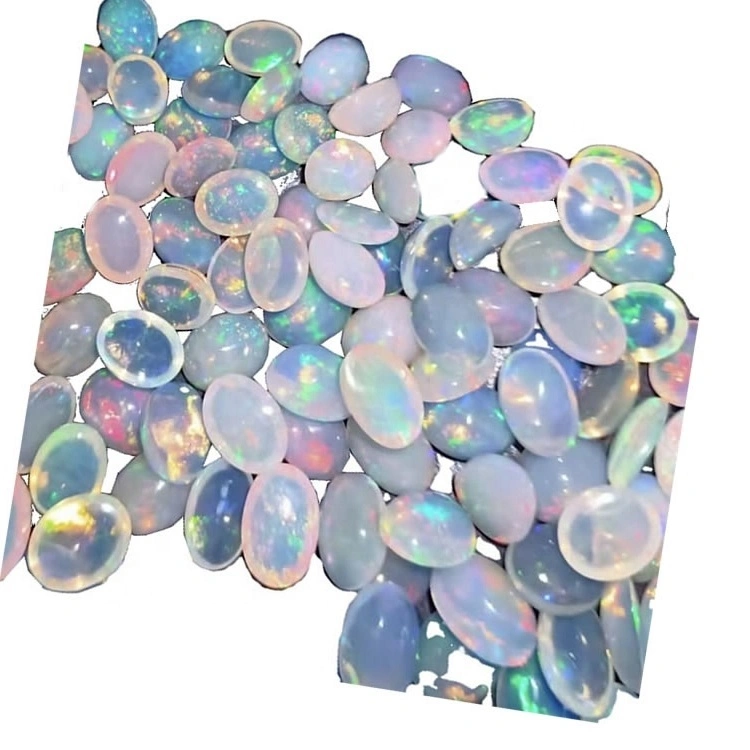 Laboratorju tradizzjonali ta 'l-opal cabochons maħluqa kabochons ovali ovali laxki 1