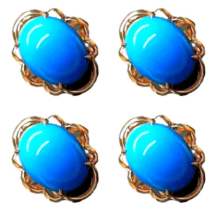 Inlay Ring Turquoise Зергерчилик Түштүк-батыш Style 925 Sterling Silver Turquoise Rings 15