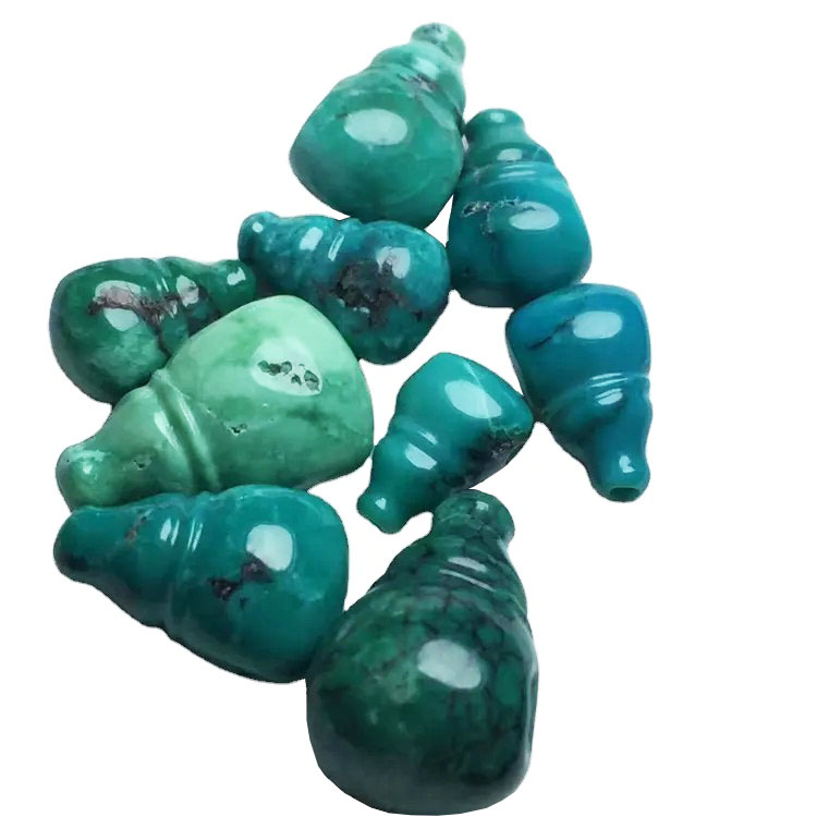 Sertipikado nga natural nga turkesa nga pag-ukog sa mga gemstones nga tinuud nga indian nga kamot sa mga kinulit nga alahas 15
