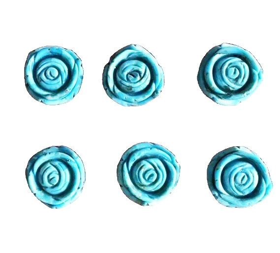 Talla de rosa turquesa natural fent joies d'incrustació tallada rosa turquesa persa natural tallada 15
