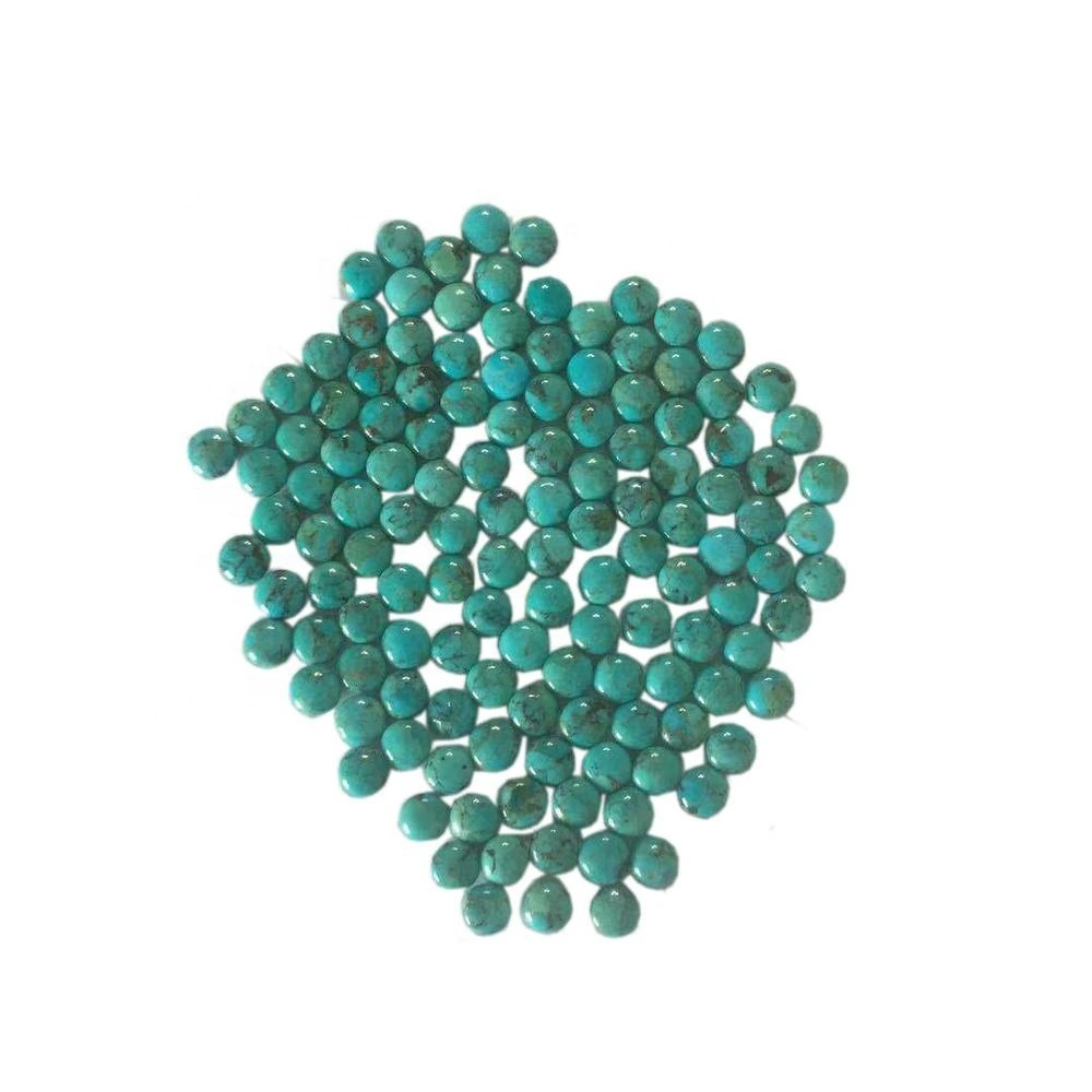 MOHAVE Gemstone រាងពងក្រពើ Mohave Turquoise Cabochon Gemstone Mohav ការធ្វើគ្រឿងអលង្ការខ្សែក 1