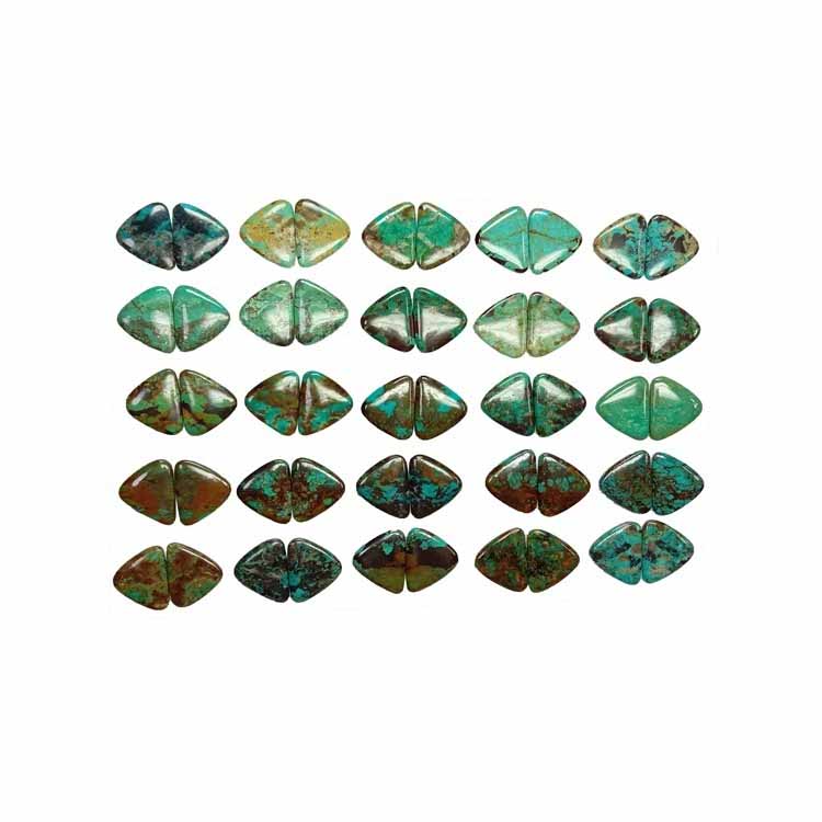 Велепродаја 34.3к21к3.8мм Натурал Тиркизно лево и десно ручно рађентвор 15