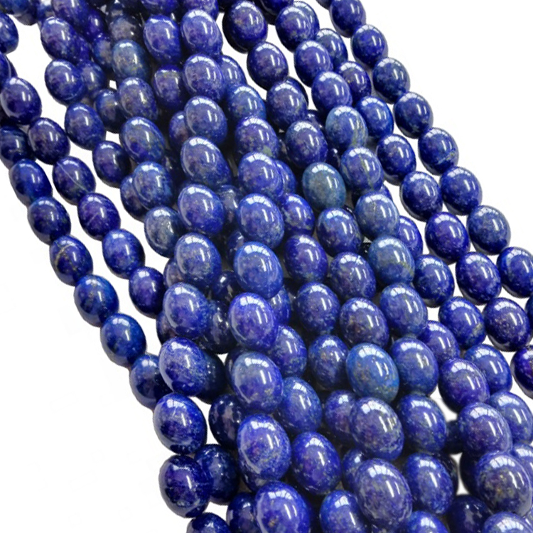 String Natural Lapis Lazuli Round Beads Genuine Gemstone Popular Beads Barang Kemas Loose 12