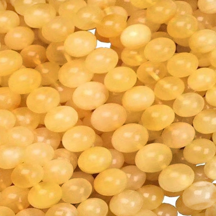 Klasik Amber Beeswax Stripe Manik Manik Strings Perhiasan Genu 14