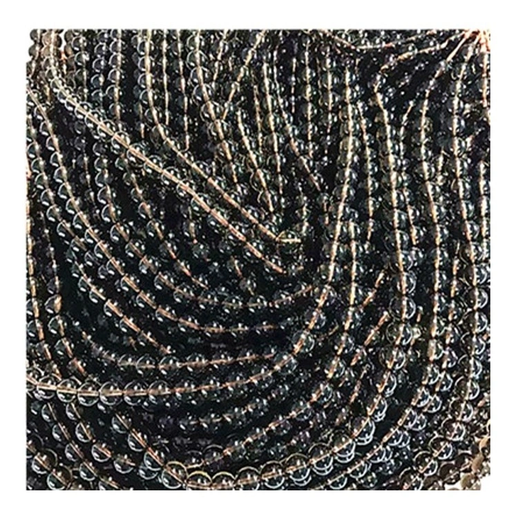 Natural nga smoky quartz beads 6mm 8mm loose gemstone round 16 bug-os nga wholesale 1