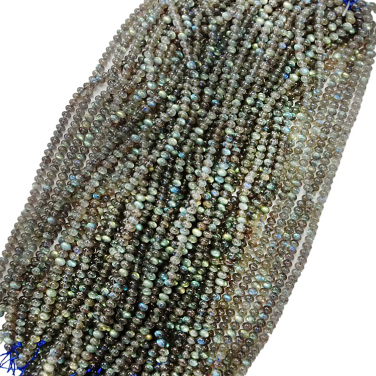 മൊത്തവ്യാപാരം യഥാർത്ഥ ചാരനിറത്തിലുള്ള മുത്തുകൾ ക്രിസ്റ്റൽ നാച്ചുറൽ ലാബ്രഡോറൈറ്റ് മുത്തുകൾ രത്നക്കല്ലുകൾ 14