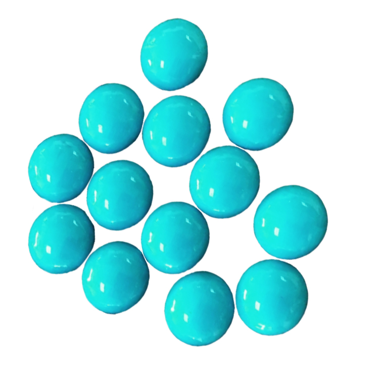 Natural gemstone 10mm Round Sleeping Beauty Turquoise cabs Natural Sleeping Beauty Turquoise cabochon round shape 15