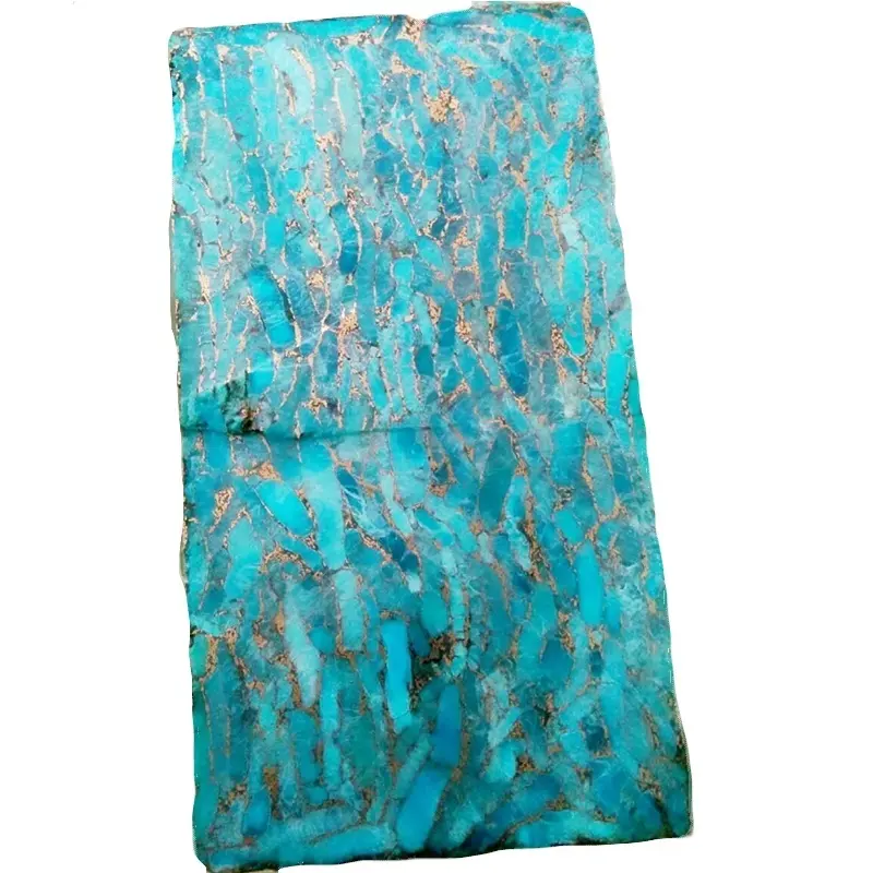 0 Natural Fone Turquoise e hatelletsoeng e raw ntlong ea theko ea wholelesale theko ea theko | Zh gems 1