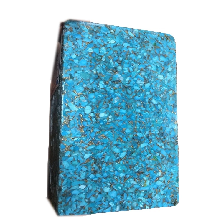 Block Big Size Turquoise Natural Stone China Turquoise  copper turquoise bricks wholesale 1