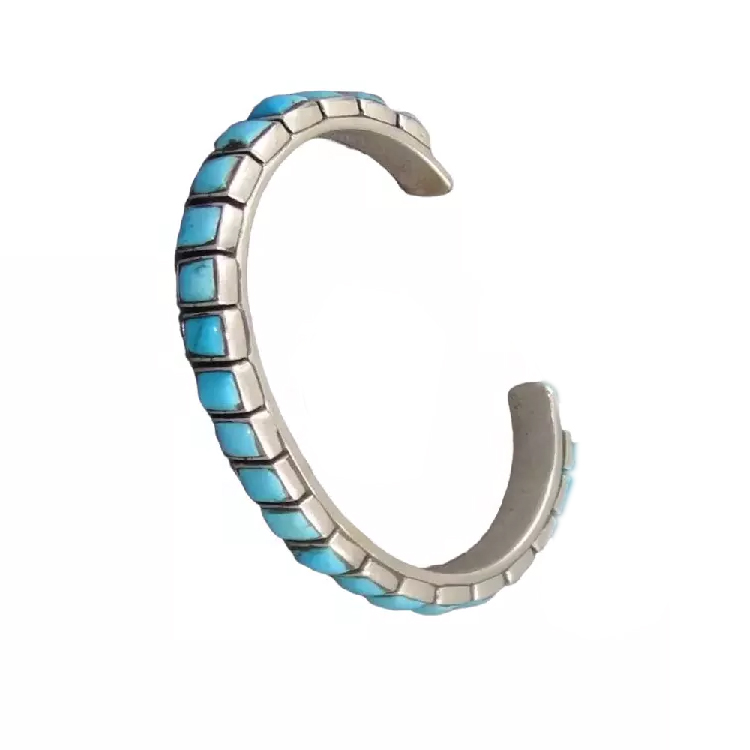 Isilivere ye-turquoise feether bracelet ye-gesnetity gellsry 15