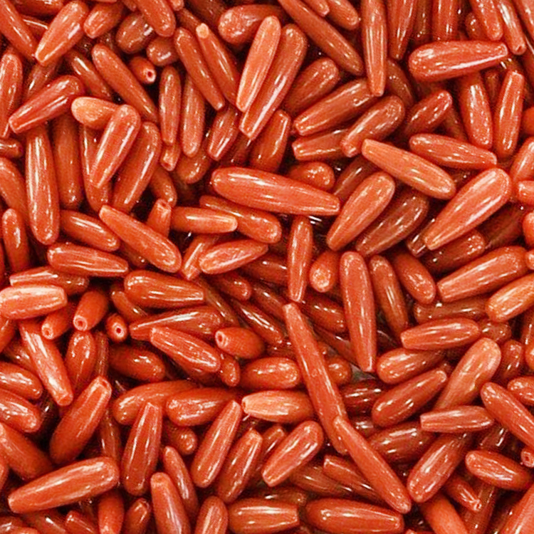 تھوک قدرتی ٹیوب شکل موتیوں ڈھیلا Gemstone کورل 14