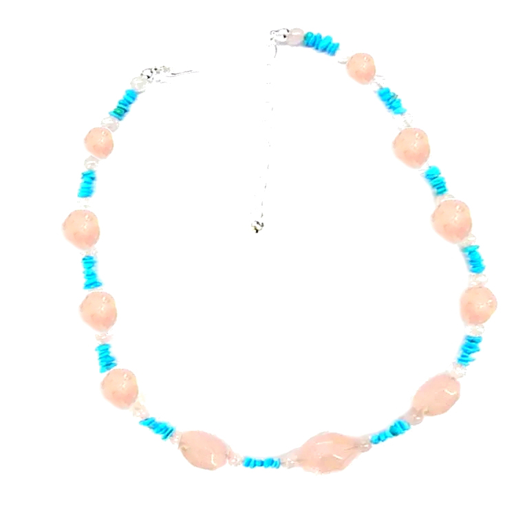 ខ្សែកអង្កាំធម្មជាតិខ្សែកមួយដុំខាប់ខ្សែកអង្កាំក្នុងប្រាក់ Sterling 15