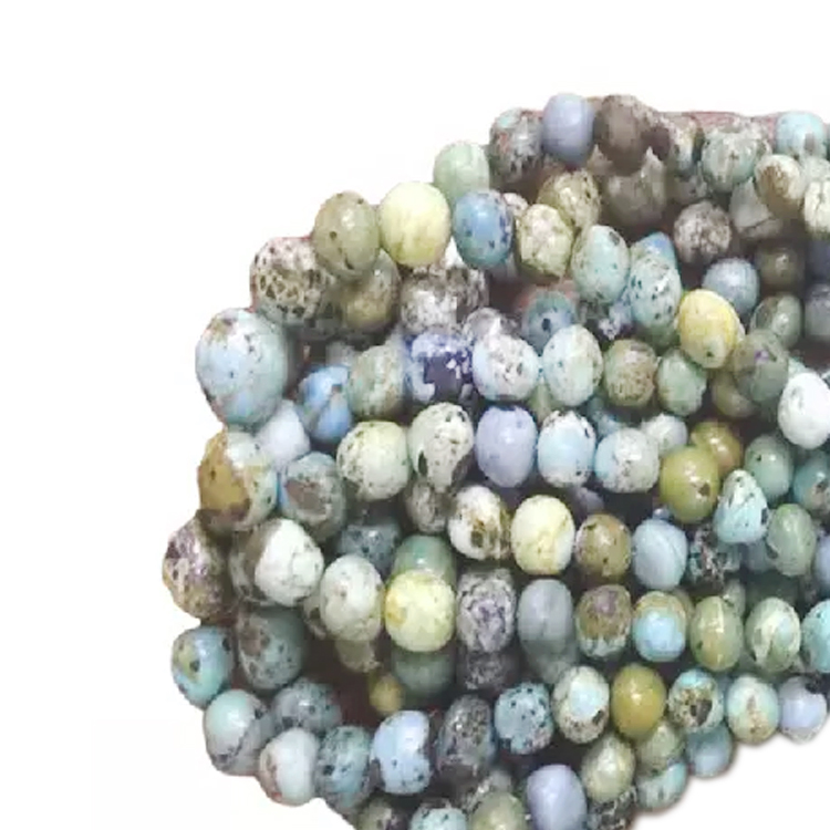 100% iru eso turquoise adayeba ati awọn ilẹde ilẹ crol turquor Iyebiye 15