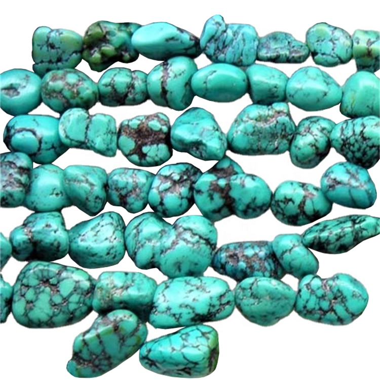 Turkis Nugget karoliukai natūralus turkis už papuošalų gamybą 18