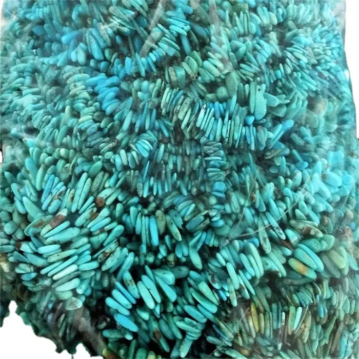美麗的綠松石薯片批發業務| ZH寶石 5