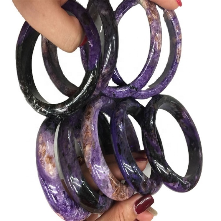 Brazalete de piedras preciosas naturales del brazalete natural ruso del brazalete de gemas naturales sin teñir 7