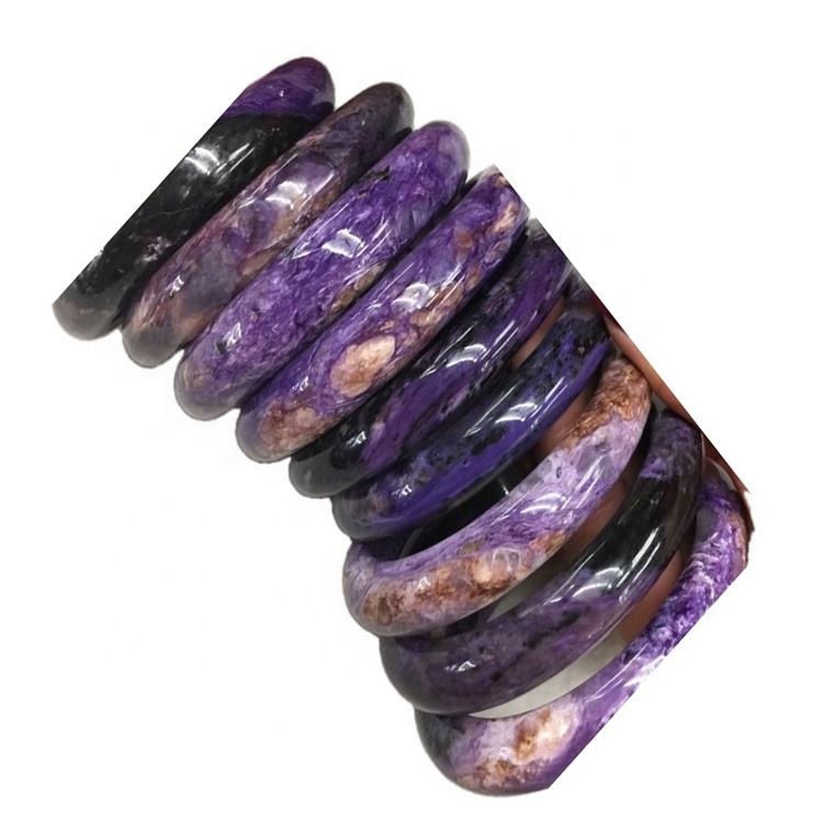 Brazalete de piedras preciosas naturales del brazalete natural ruso del brazalete de gemas naturales sin teñir 11