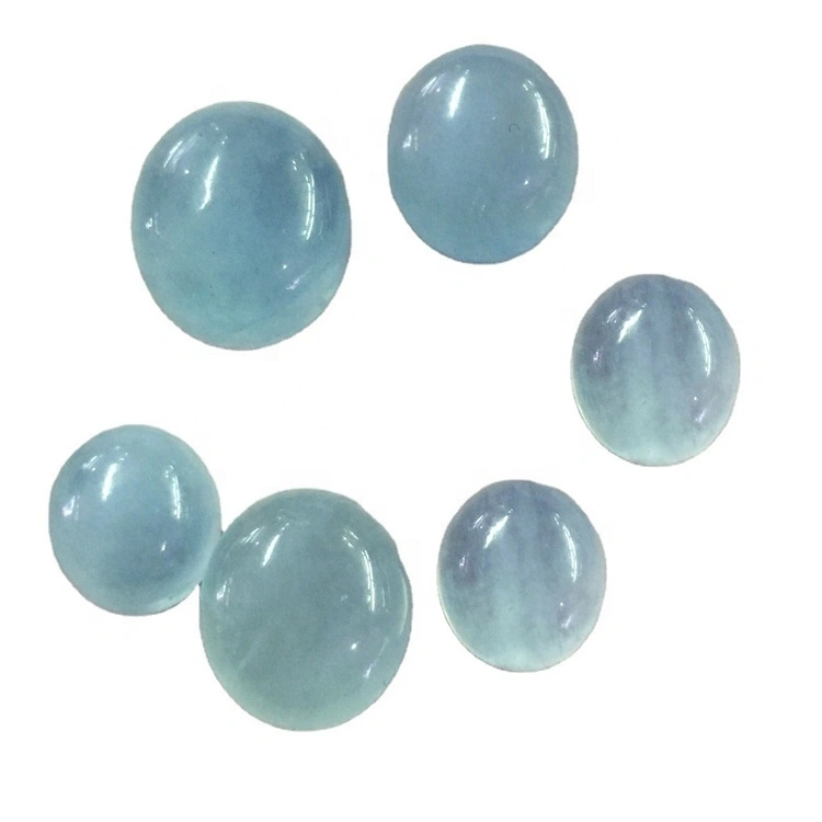 Round Milky aqua 6mm 8mm 10mm 12mm 14mm 16mm cabochon AAA Quality Milky Aquamarine cabochon 1