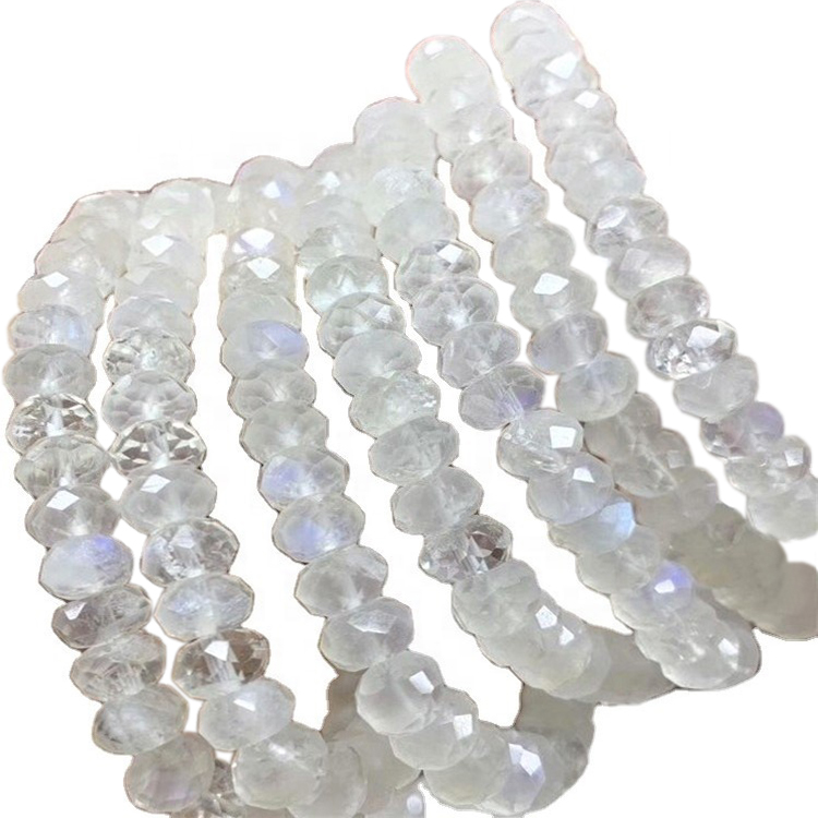 Moonstone ពិតប្រាកដ Gemstone ខ្ពស់មានកំពស់ 6 មម 8 មមមានប្រវែង 10 ម។ ម។ 14