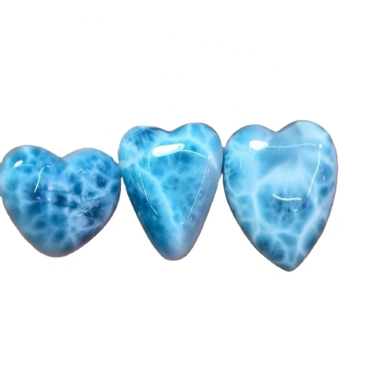 ថ្មថ្លាមានរាងសំប៉ែតរបស់ LARIMAR GEMSTONE GEROSE Cablose Cablose ធ្វើគ្រឿងអលង្ការ 1